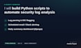 build python scripts to automate security log analysis and alerts