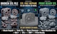 create repair fix broken stl file, mesh edit custom modification 3d scan cleanup