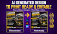 recreate your ai generated design into a print ready editable file asap