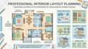 create interior layout plan furniture placement residential room design