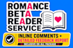 be your romance beta reader, romance book beta reader and alpha reader
