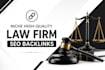 create niche high quality law firm SEO backlinks