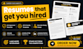 write a professional resume and cover letter