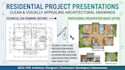create architectural presentation drawing colored floor plan building design