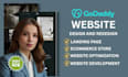 build godaddy website redesign godaddy website development and develop godaddy