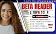 beta read your litrpg and gamelit novel with detailed reader feedback