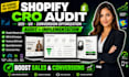 do shopify website audit, cro audit, UX audit and conversion rate optimization