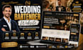 build wedding bartender website, mobile bar, cocktail catering website