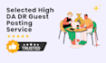 build high selective da DR SEO guest post backlinks and authority link building