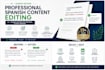 edit, proofread and improve spanish content