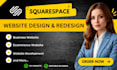 build squarespace website design redesign squarespace business website