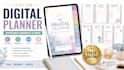 design custom canva digital planner, life planner, hyperlinked daily journal