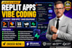 develop and debug replit apps vibe coding ai mvps base44 lovable v0 and supabase