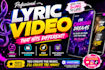 create professional custom 2d, 3d music lyric video animation