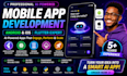 do mobile app development android, ios flutter react ai chatbot