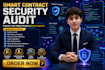 audit your solidity smart contract for security vulnerabilities