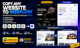 design, redesign, clone, copy, develop your webflow website