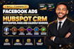 connect facebook ads to hubspot crm with zapier make and calendly booking