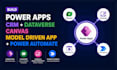 build power apps crm dataverse canvas model driven app power automate