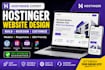 hostinger website design, build a professional hostinger website with wordpress