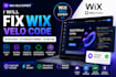 fix wix velo code expert wix bug fixes checkout errors wix cms dev mode wixstore