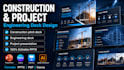 design company construction, project presentation, engineering presentation deck