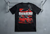 cartoon cyber car design logo tshirt