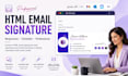 design a modern responsive HTML email signature