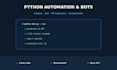 build a custom python automation, bot, or web scraper
