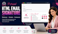design a clickable responsive HTML email signature
