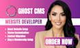 build ghost cms website ghost theme customization design ghost blog ghost seo