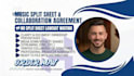 create a professional music split sheet and collaboration agreement