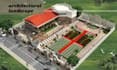 render 2d architectural landscape layout, site plan and revit master plan design