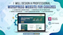 design coaches wordpress elementor website, wordpress landing page wordpress seo