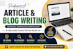 write engaging articles and blog posts