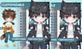 design custom 2d chibi vtuber model with facrig and expressions vtuber rigging