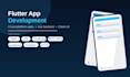 develop a flutter app with backend and clean ui