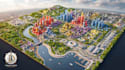 create urban planning map, zoning map and master plan illustration