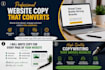 create persuasive website copy that sells