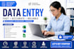 do accurate data entry, copy paste, excel, word, and web research, convert pdf