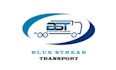 design modern blue streak transport theme logo