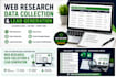 do web research, data collection and lead generation