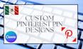 design custom pinterest pins in canva