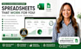 custom automated excel spreadsheets, google sheets dashboards financial trackers