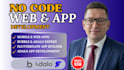 build develop no code bubble app flutterflow adalo glide mvp