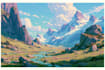 do a fantasy landscape