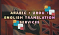 translate english, arabic and urdu professionally