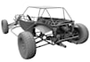 off road buggy rock crawler chassis frame cad, step dxf solidworks fabrication