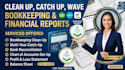 do clean up, catch up in quickbooks, xero,wave