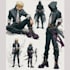 design a anime sheet character sheets in anime style